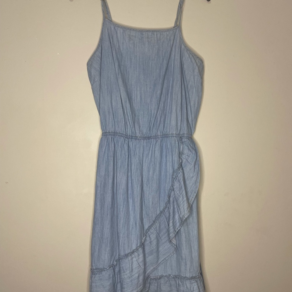 Light blue jeans dress